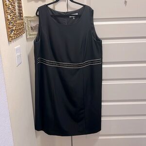 Kasper Black Sheath Dress sz. 22w sequin detail